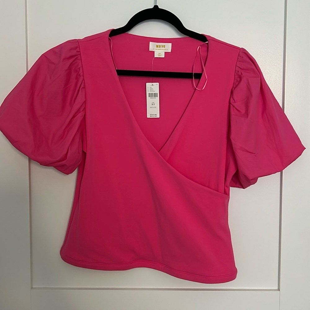 Maeve by Anthropologie Pink Top NWT